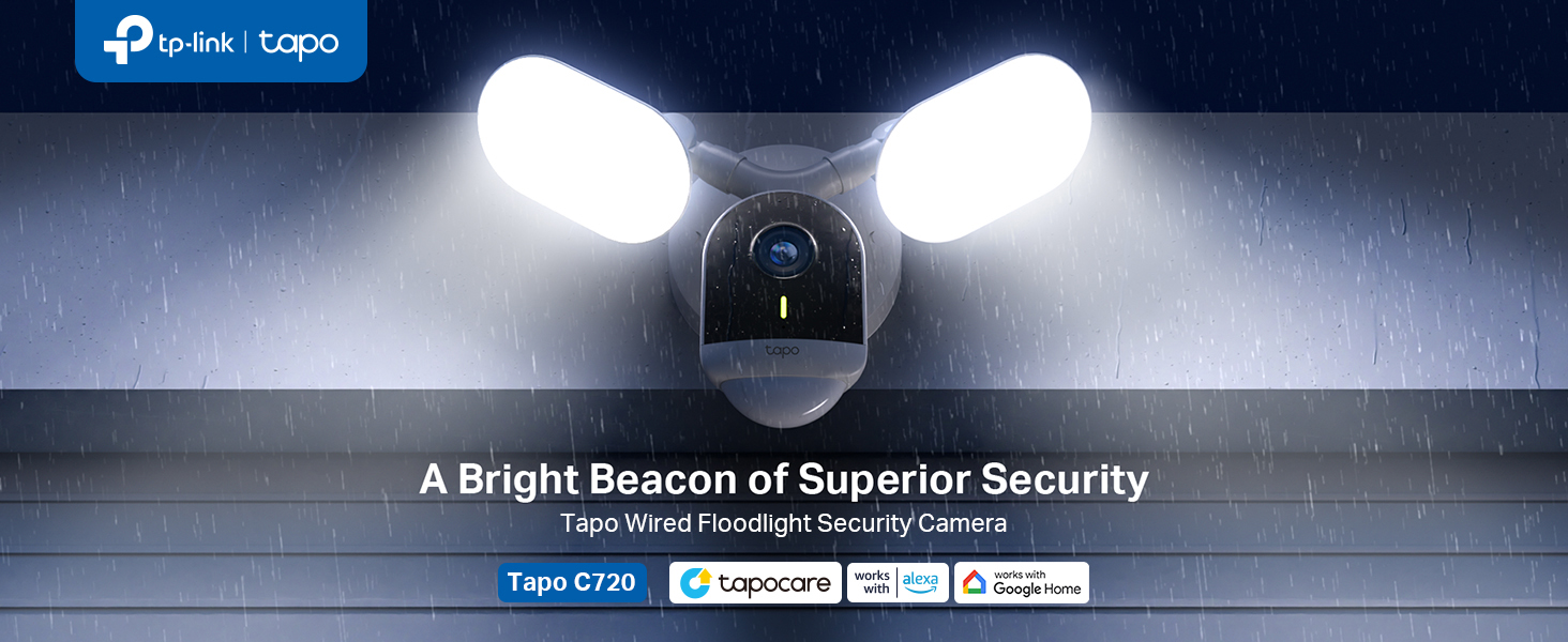 Smart Floodlight Camera, 2800-Lumen Ultra-Bright Floodlight, 2K QHD Live View