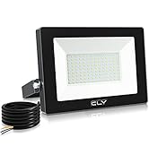CLY 100W LED Floodlight,9000 Lumen IP66 Waterproof Security Lights, Flood Lights LED High Output ...