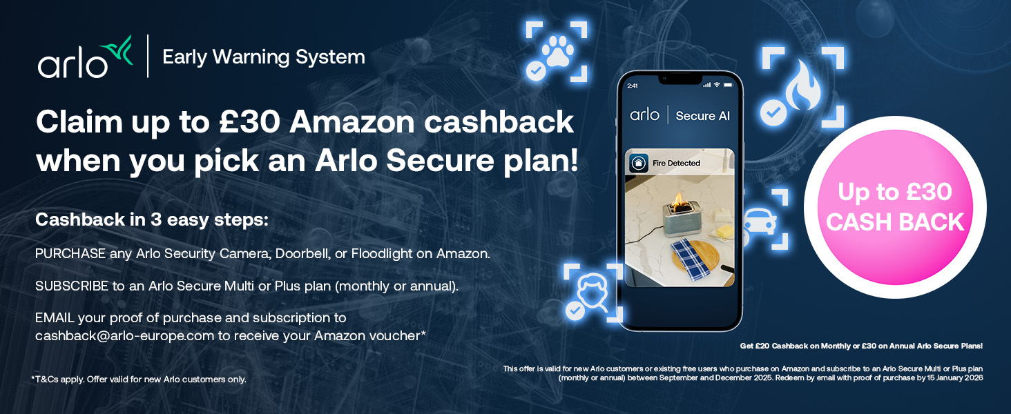 Text reads '24/7 COLOUR VIDEO' with red car parked in driveway at night. Silhouettes of trees and moon visible against dark sky.