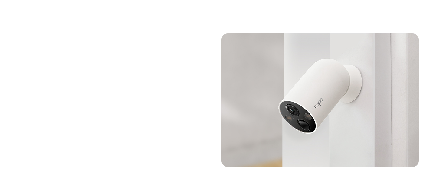 Smart Wire-Free Security Camera,2K QHD Live View,Colour Night Vision,IP66,Solar Panel Supported