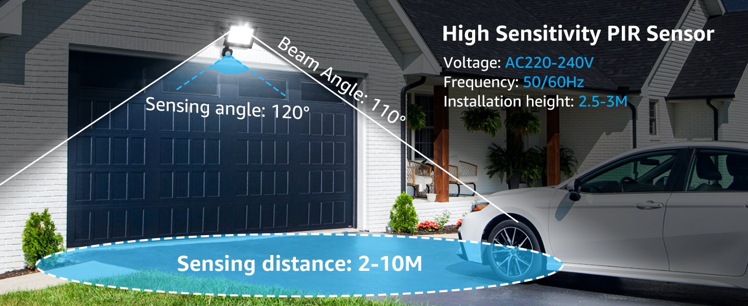 Text includes: 'Waterproof'. Series of images showing security camera system with outdoor mounting and nighttime monitoring capabilities.