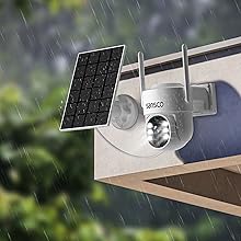 sansco wireless cctv security camera system battery powered solar panel outdoor indoor waterproof
