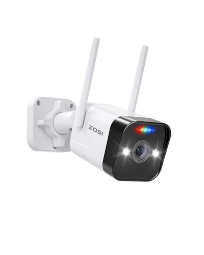 ZOSI 2.5K WiFi Security Camera with Person Vehicle Detection