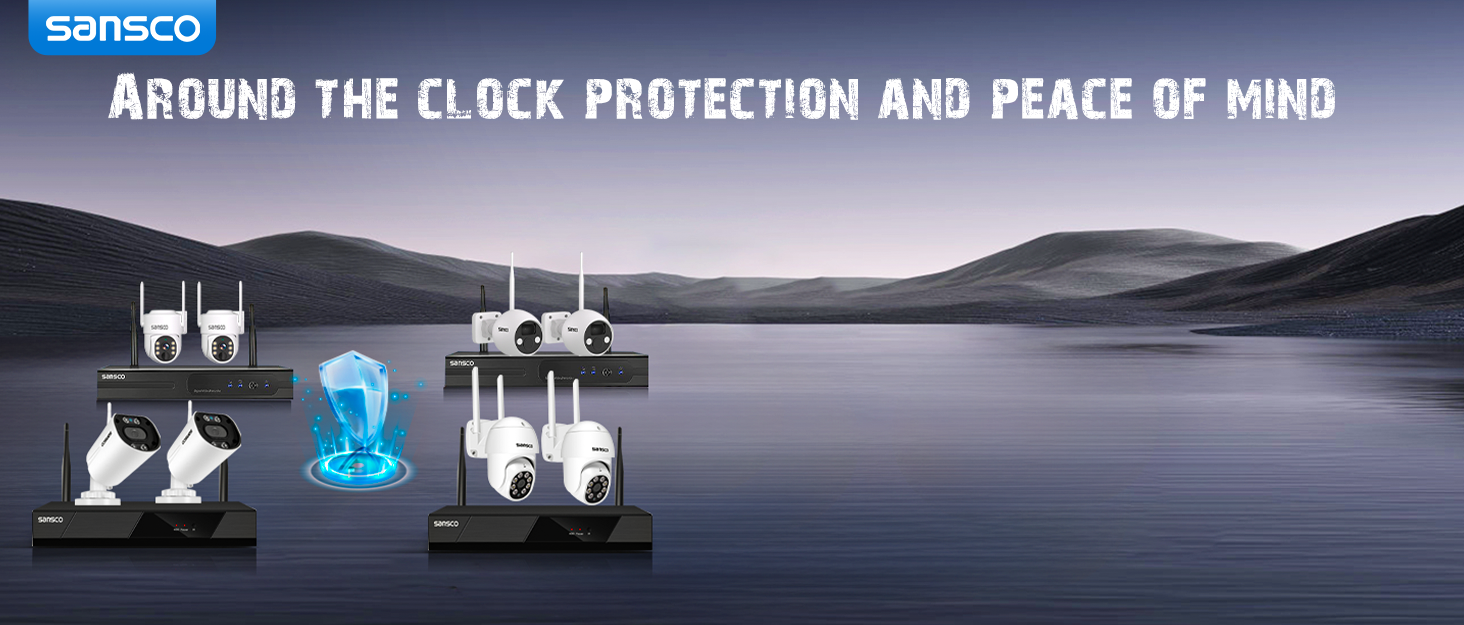 sansco cctv dvr nvr Wireless Security Camera Systems