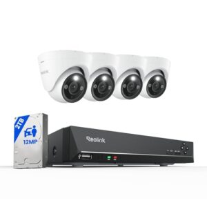 Reolink 4K+ PoE CCTV Security Camera System with Spotlights