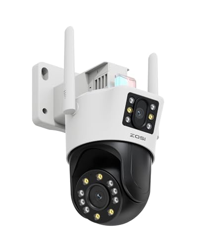 ZOSI 4MP+4MP Dual-Lens WiFi Outdoor Camera