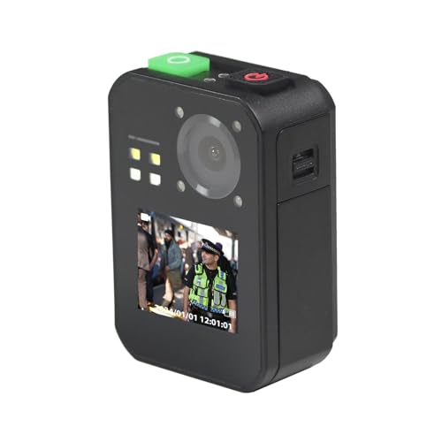 REWIRE SECURITY RX-1s Body Worn Camera | Ideal for Door Man SIA Doorman Bailiff Security Police | High Definition 1920p & Advanced Night Vision | Comes With Garment Dock | Wide-Lens Angle Coverage