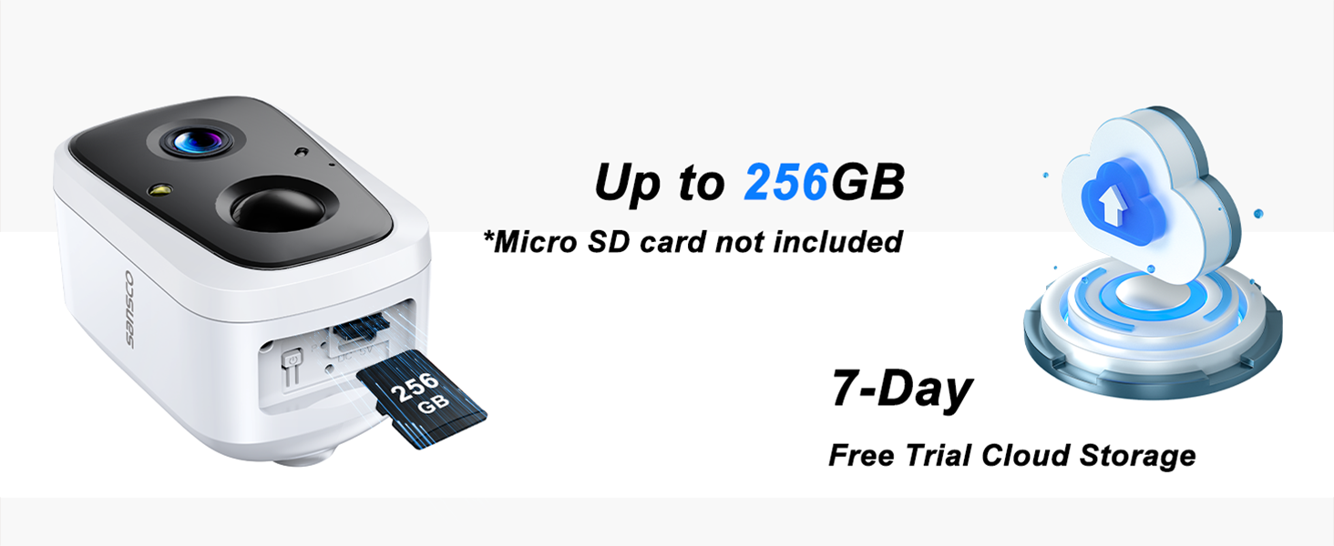 security cctv camera outdoor wireless detection wifi solar surveillance no monthly fee subscription