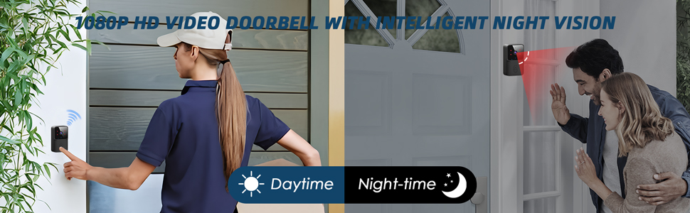 Series of night vision security camera footage showing outdoor scenes with 'Day/Night' and 'Night time' text overlays.