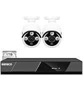SANSCO PoE CCTV Camera System with Audio, 8 Channel 4K NVR and (4) 8MP Security Bullet IP Cameras...