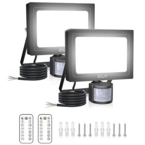 CLY 2 Pack Security Lights Outdoor with Motion Sensor