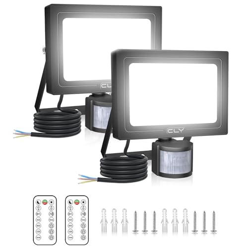 CLY 2 Pack Security Lights Outdoor with Motion Sensor