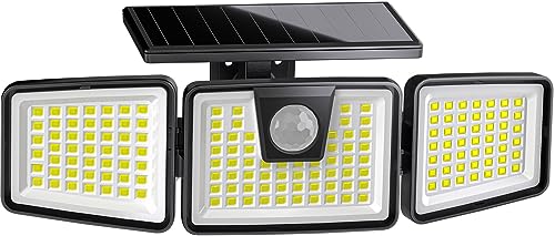KIBTOY 156LED Solar Security Lights