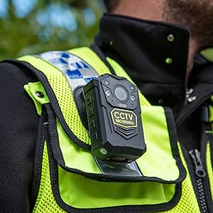 rewire security body worn camera cctv surveillance night audio recording wide angle screen gps tech