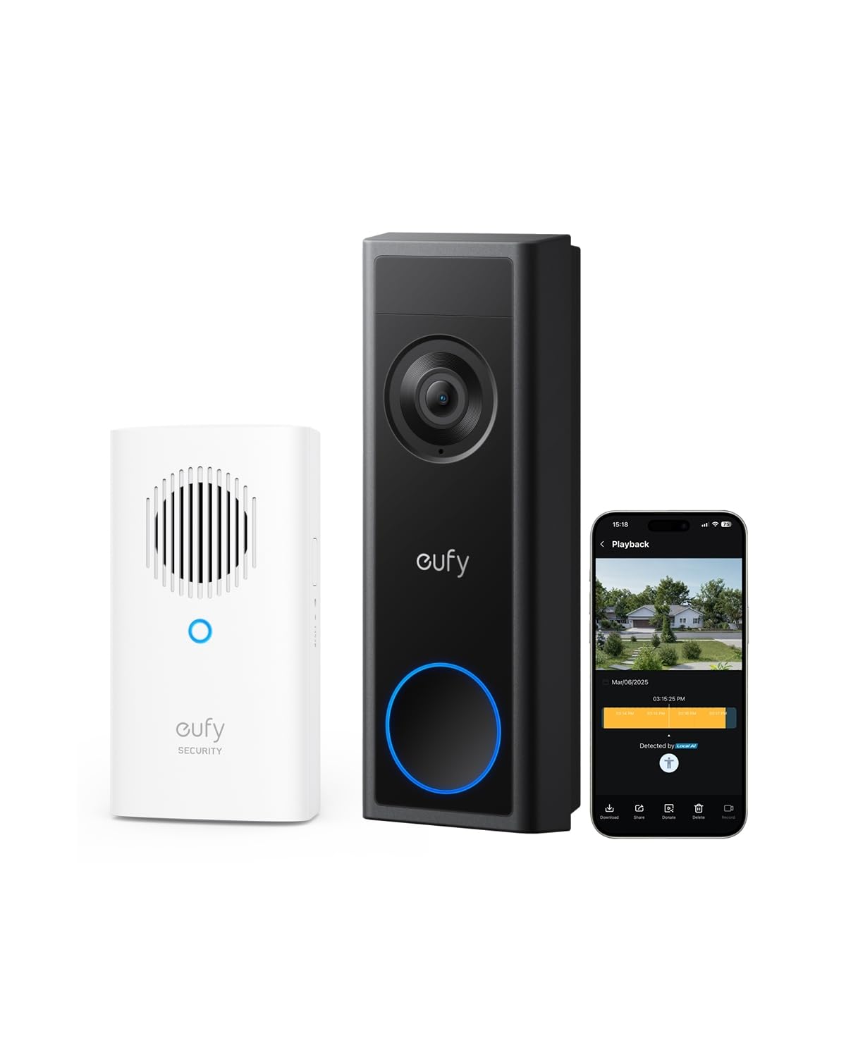 eufy Security Video Doorbell Camera Wireless C31 with Chime