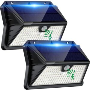 Solar Lights Outdoor Garden 185 LED Motion Sensor Security Lights