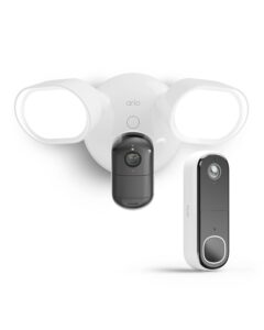 Arlo Floodlight Security Camera Outdoor and HD Video Doorbell