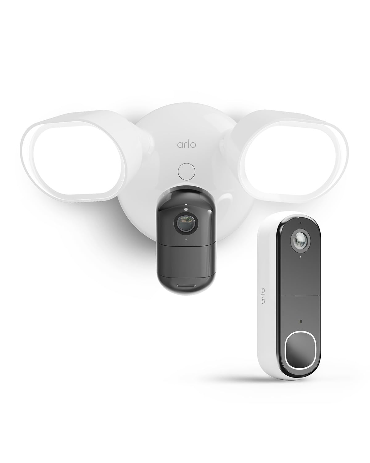 Arlo Floodlight Security Camera Outdoor and HD Video Doorbell