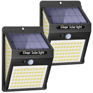 litogo [2 Pack 140LED Solar Security Lights Outdoor