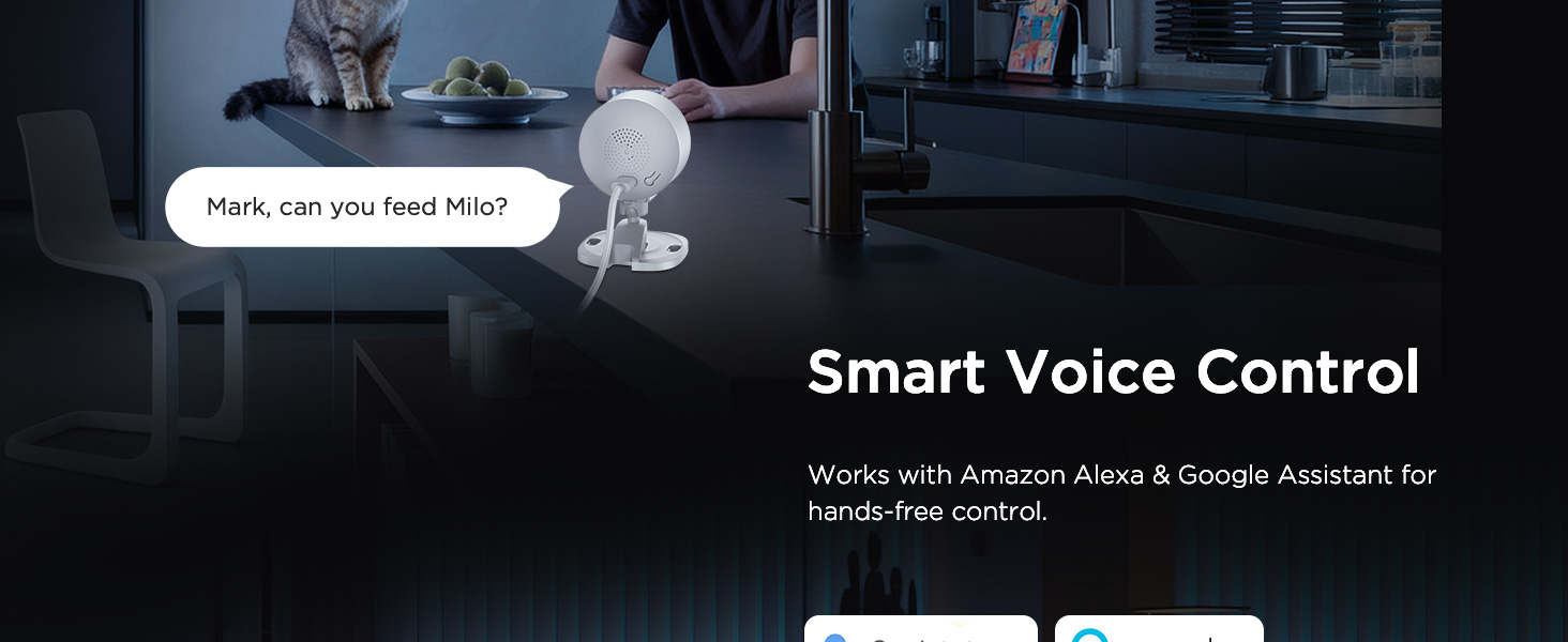 Text reads 'Two-Way Audio'. Multiple phone interface screenshots showing an app layout and audio communication features.