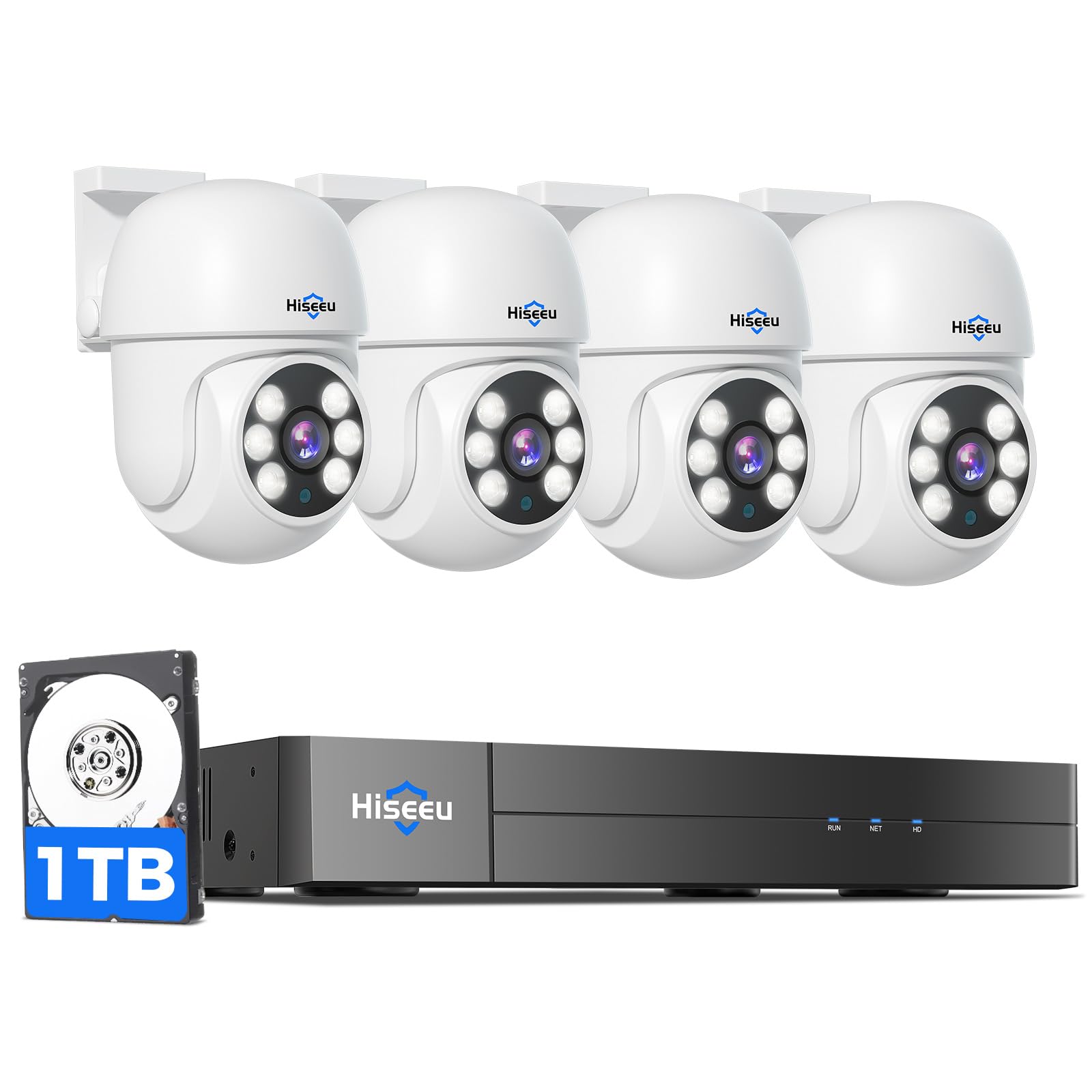 Hiseeu Wired CCTV Security Camera System Outdoor