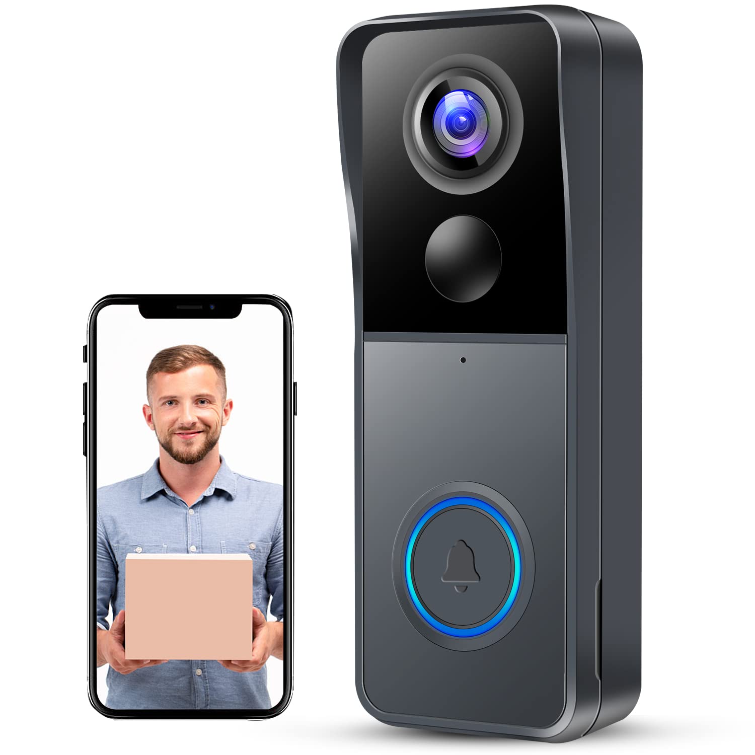 KAMEP Video Doorbell Wireless Camera Doorbells