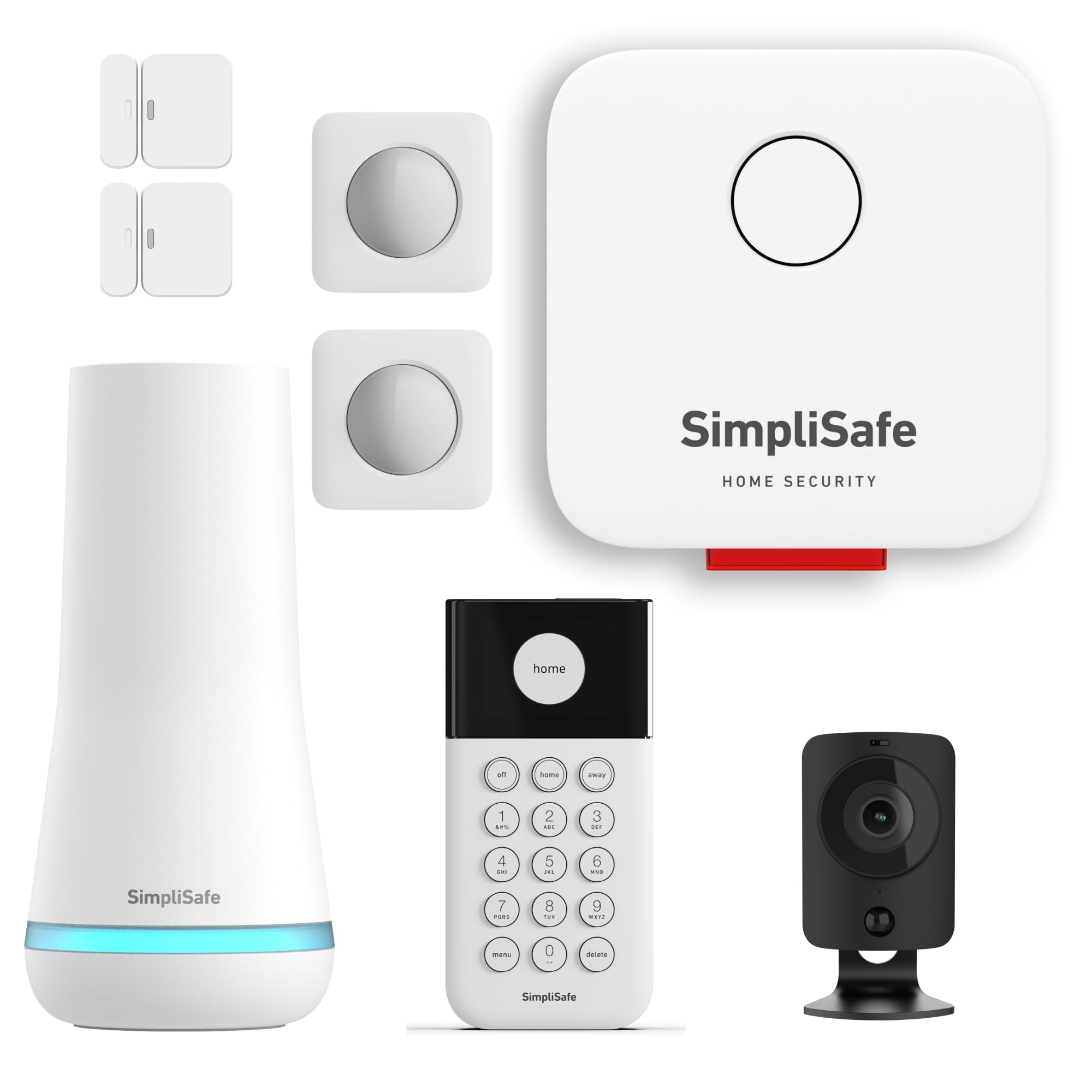 SimpliSafe Home Security System | 8 Piece Home Alarm System with Entry & Motion Sensors
