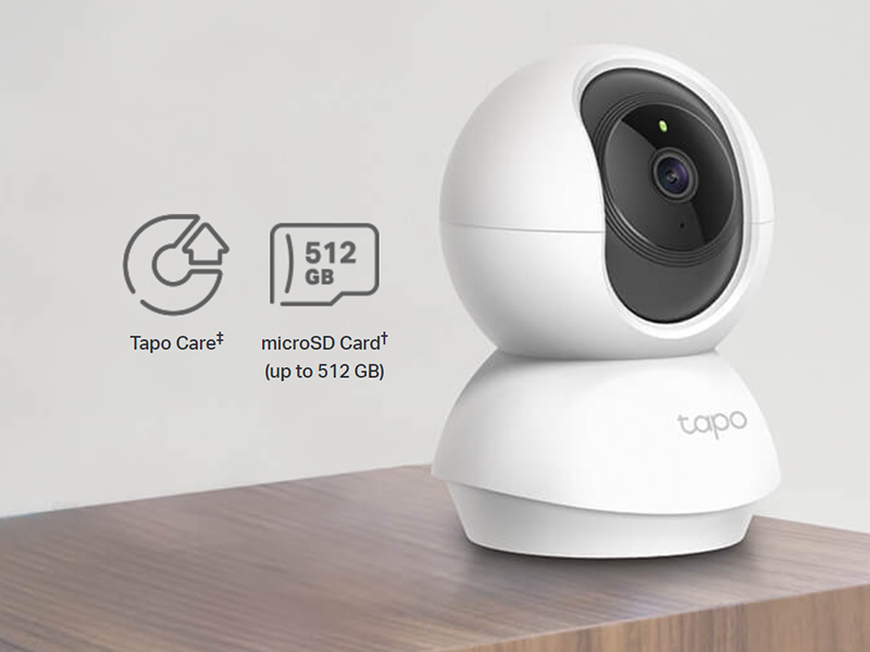 Pan/Tilt Home Security Wi-Fi Camera,2K 3mp,Night Vision,Motion Detection,Privacy Mode,Voice Control