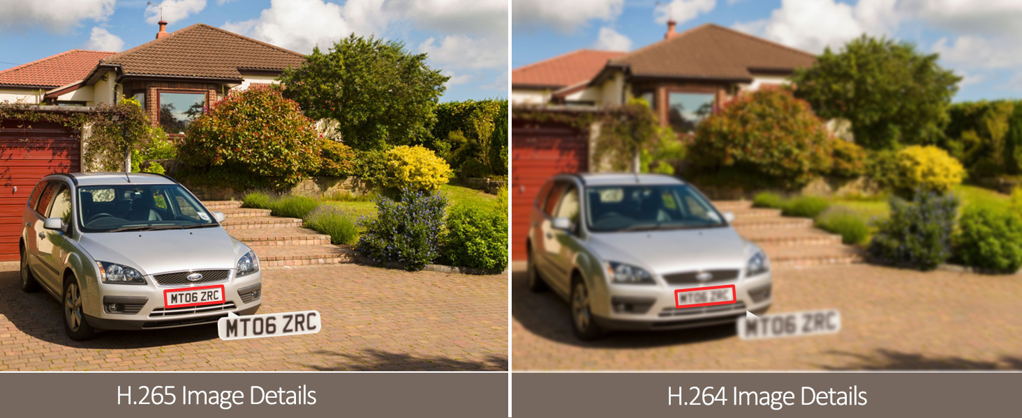 a car parked in front of a house