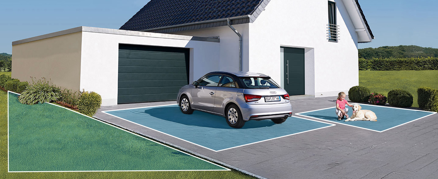 a car parked in a driveway