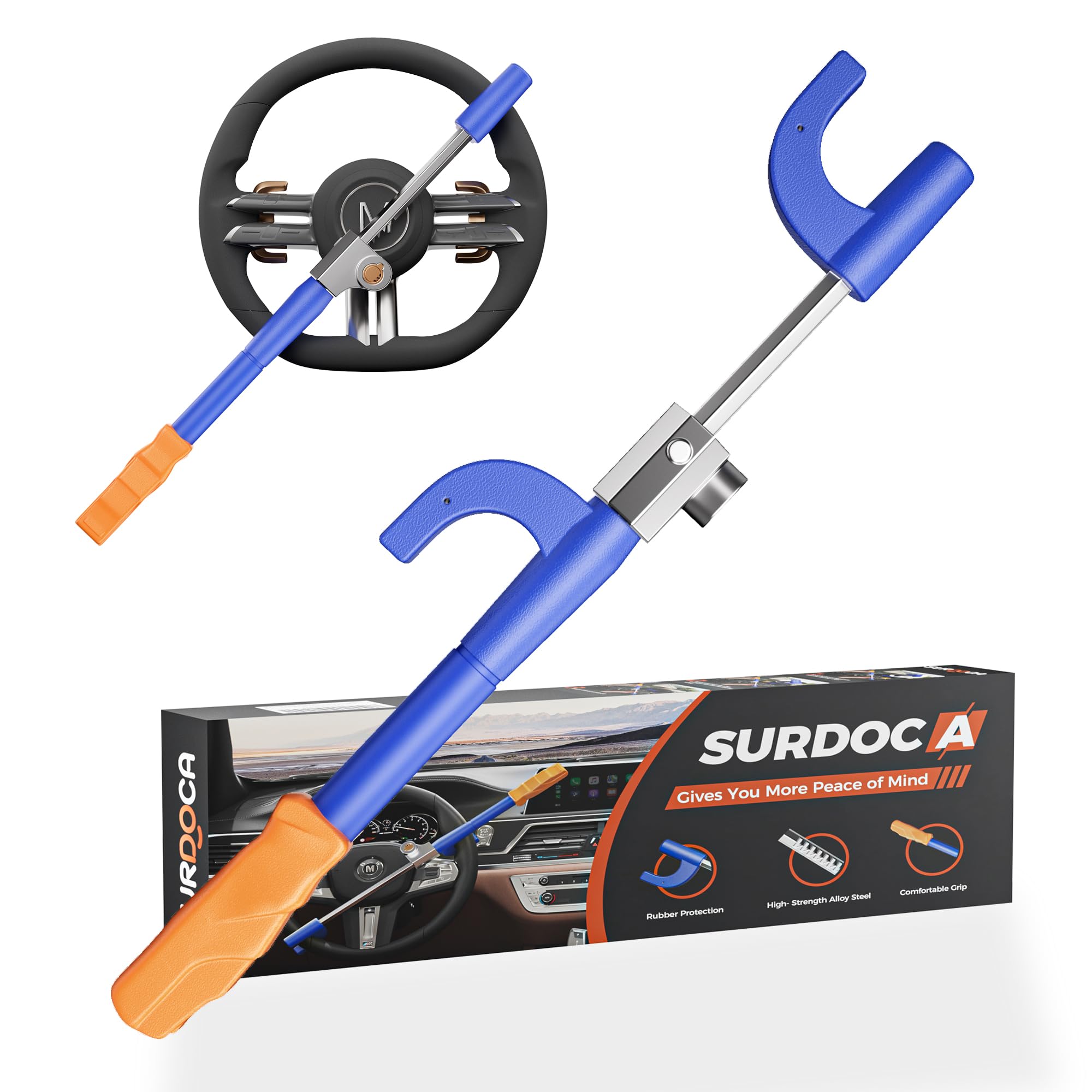 SURDOCA Car Steering Wheel Lock Anti-Theft Device
