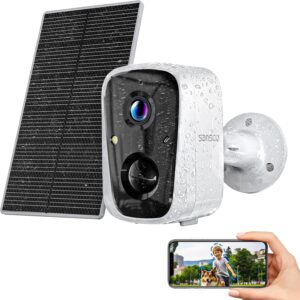 SANSCO 2K Solar Security Camera Wireless Outdoor