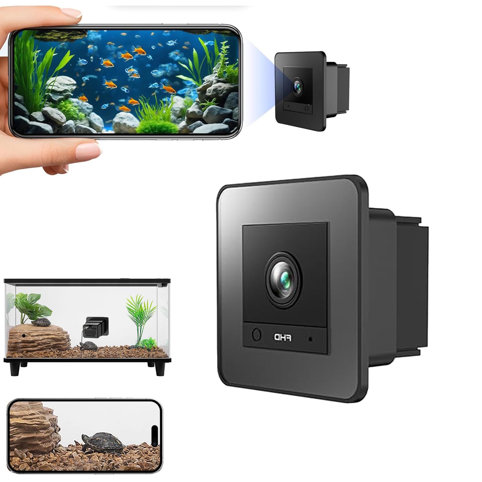 2K HD Aquarium & Terrarium WiFi Pet Camera