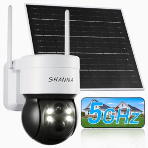 [5GHz & 2.4GHz] Solar Security Camera Outdoor Wireless