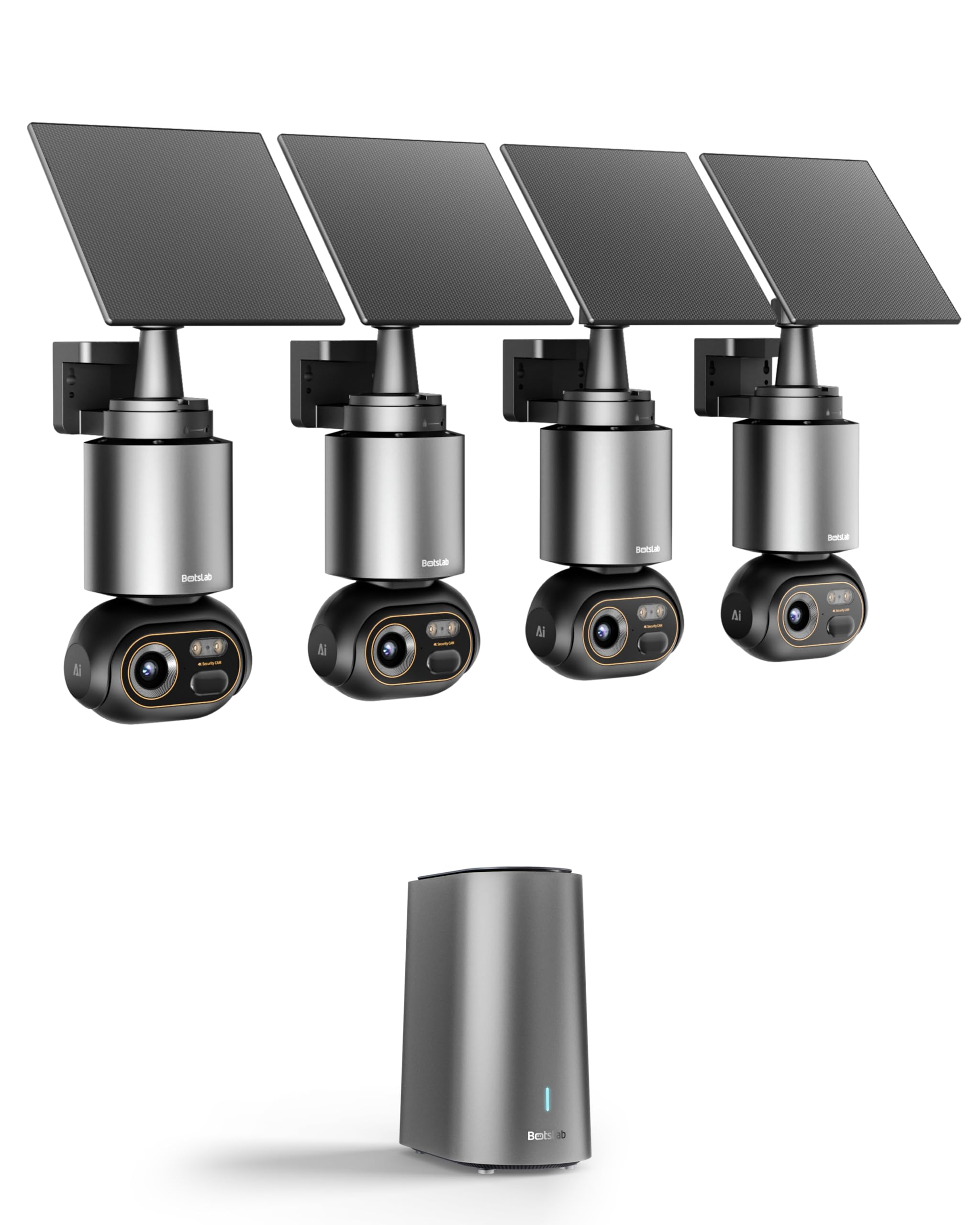 BOTSLAB 8MP Security Camera Outdoor Wireless 4 Cam-Kit