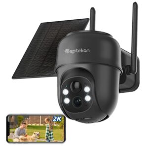Septekon 2K Solar Security Cameras Wireless Outdoor