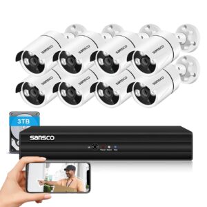 SANSCO 8 Channel 5MP DVR CCTV Camera System