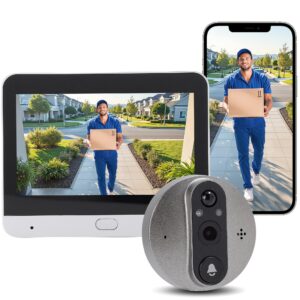 Wireless Video Doorbell with 4.3-inch Screen