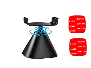 Text reads '2.4G'. Small black cubic camera or recording device with lens and ventilation holes shown from different angles.