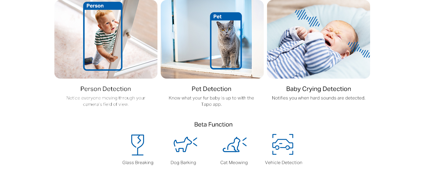 Product instruction diagram showing three steps with icons for baby-related care or monitoring system.