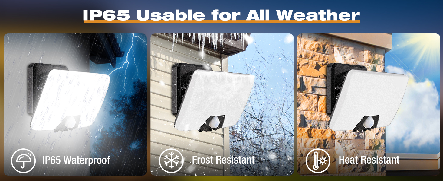 outdoor security lights mains powered