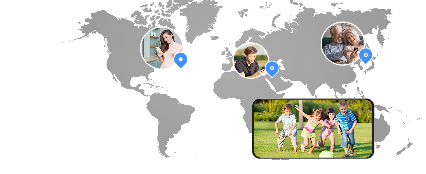 a map of the world with a map of the world showing the location of the family