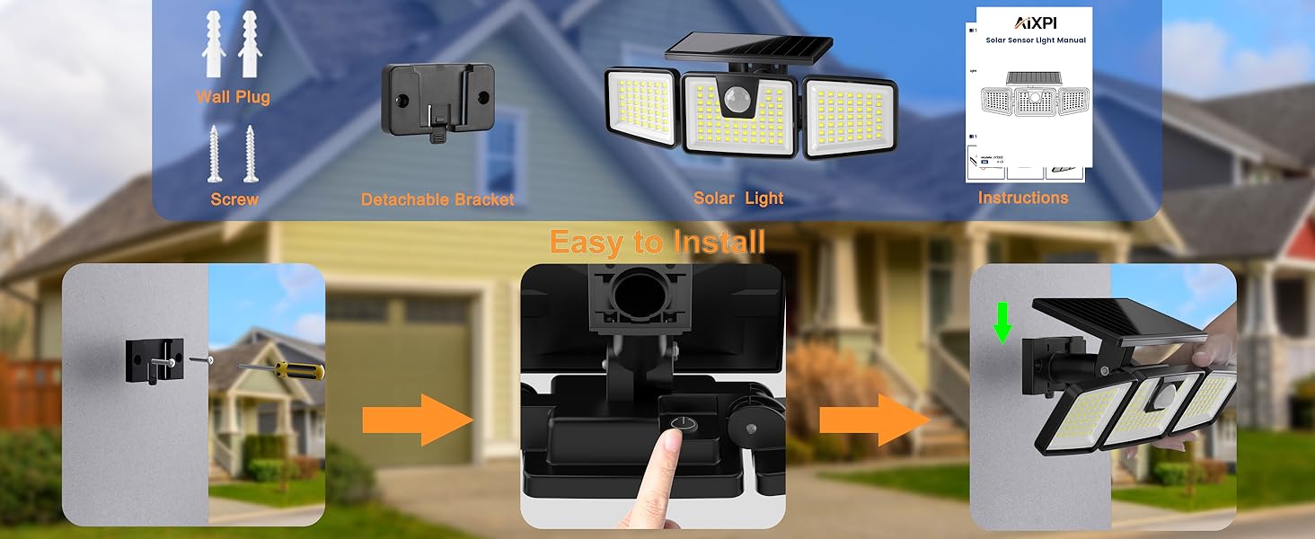 solar powered security light