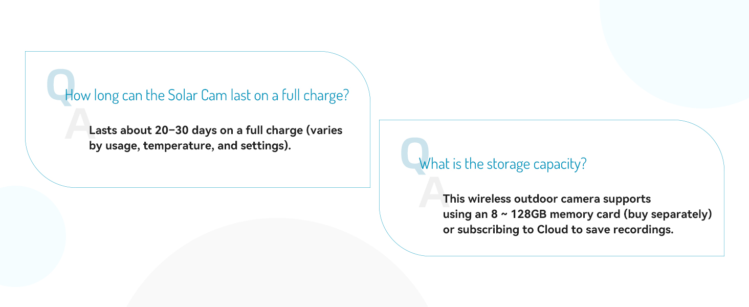 Two light blue text boxes containing storage-related information against white background.