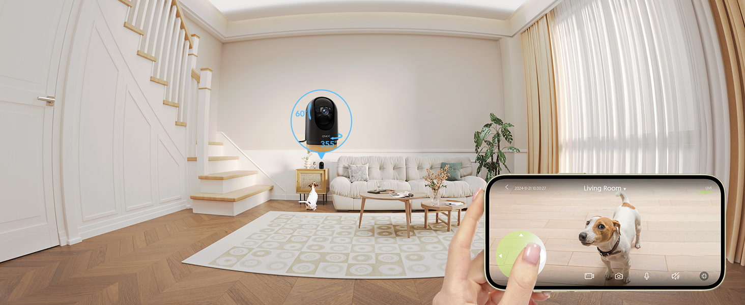 a living room with a smart phone and a living room.