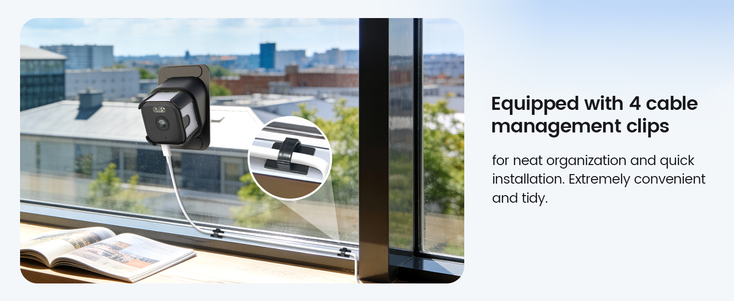 Text reads '2K Resolution & 3MP'. Comparison image showing difference between outdoor camera views - 'Our Advanced Camera' versus 'Regular Indoor Camera'.