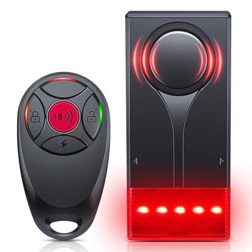 Car Vibration Sound & Light Alarm with Remote