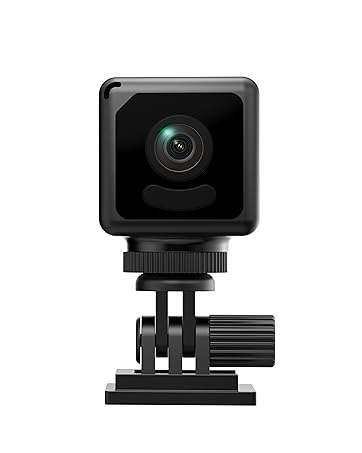 Sequence showing smartphone being held horizontally to view or capture content through rear-view mirror style frame interface.