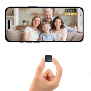 Mini WiFi Spy Camera Hidden Camera - Wireless Indoor Security Cam with Night Vision Long Battery Life/Motion Detection/Real-Time Video/Cloud&SD Storage Indoor Home Monitoring