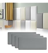 Tokenhigh Anti Collision Wall Padding, 40x20cm Upholstered Padded Wall Panels, Self Adhesive Head...